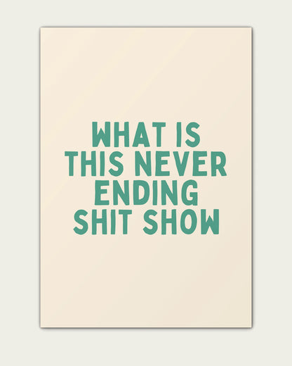 Vivid-Teal/Unframed