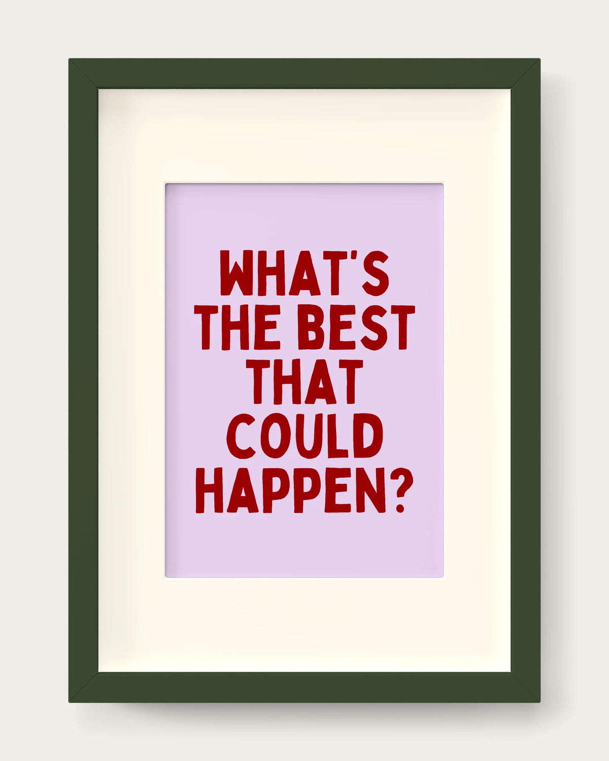 Cherry-&-Lilac/Dark Green+mount