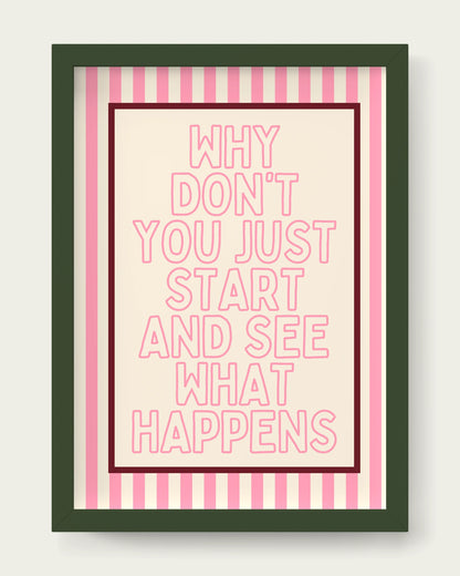Blush-Pink/Dark Green
