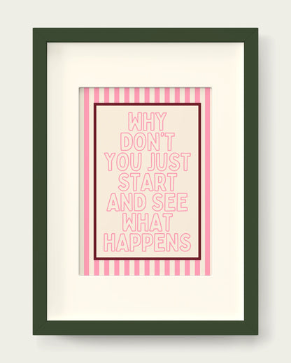 Blush-Pink/Dark Green+mount