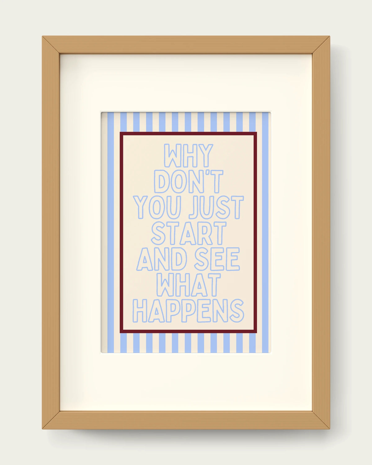 Cornflower/Oak+mount