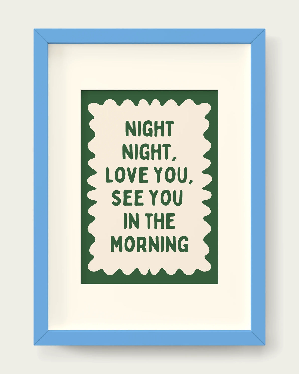 Hunter-Green/Sky Blue+mount
