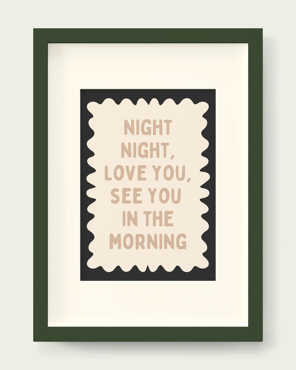 Toast-&-Charcoal/Dark Green+mount