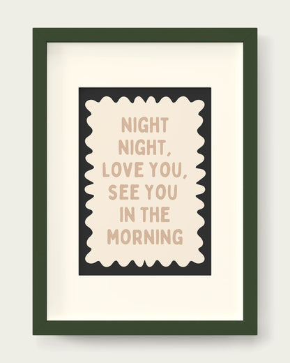 Toast-&-Charcoal/Dark Green+mount