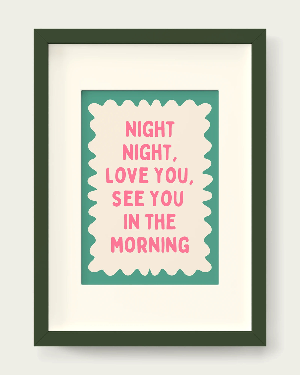 Watermelon-&-Vivid-Teal/Dark Green+mount