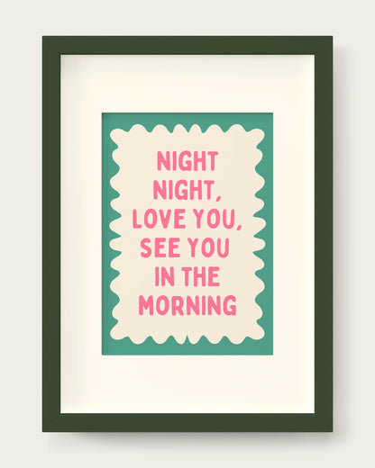 Watermelon-&-Vivid-Teal/Dark Green+mount