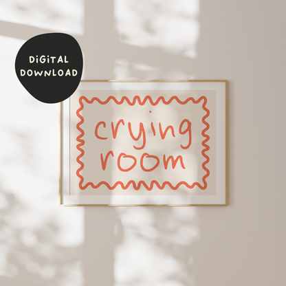 Digital Download | Crying Room | Landscape | Coral and Cream