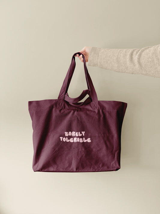 Barely Tolerable | Tote Bag