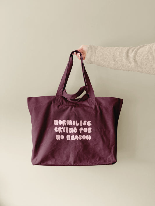 Normalise Crying For No Reason | Tote Bag