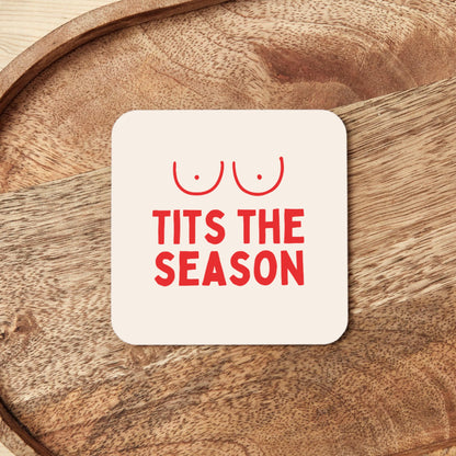 Tits The Season | Christmas Coaster