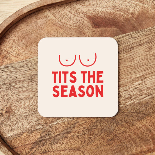 Tits The Season | Christmas Coaster