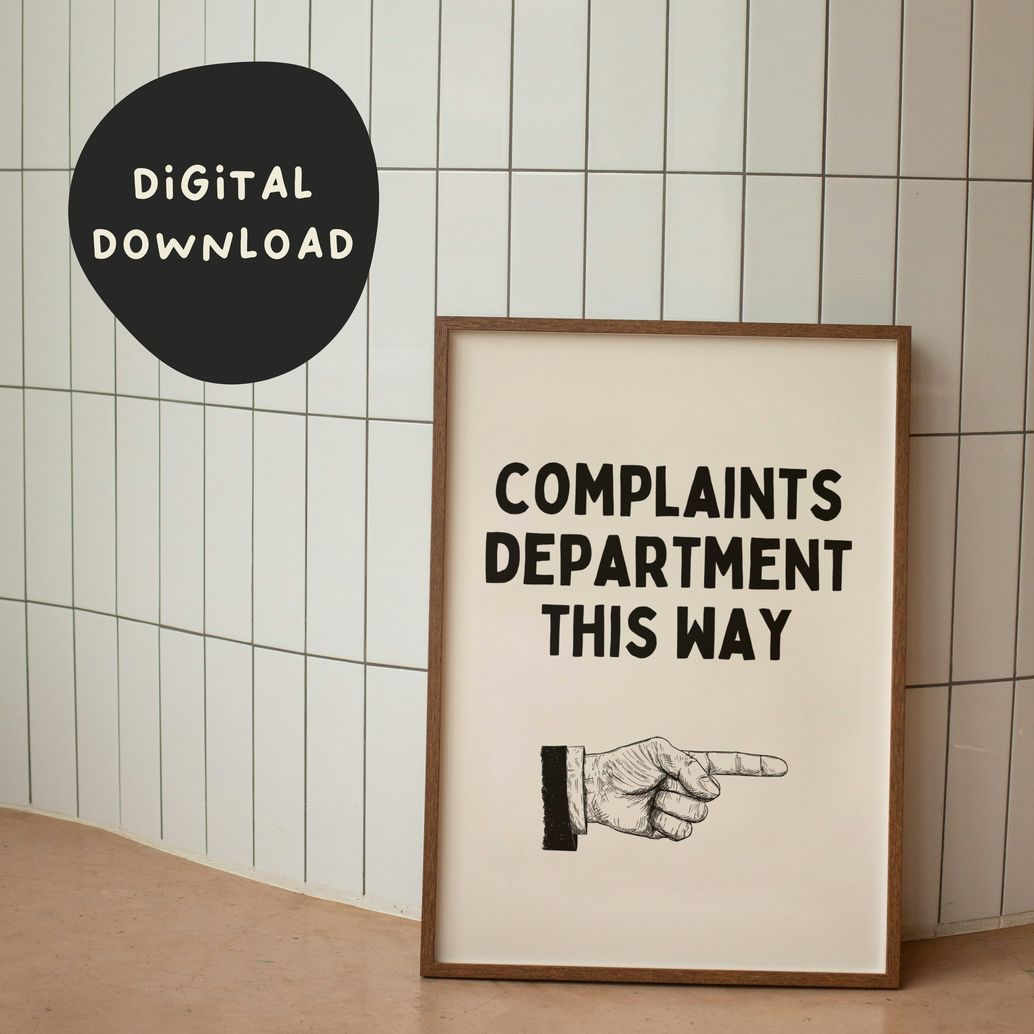 Digital Download | Complaints Department – Wisdom and Wonder Designs