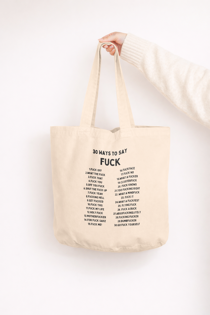 30 Ways To Say Fuck | Tote Bag