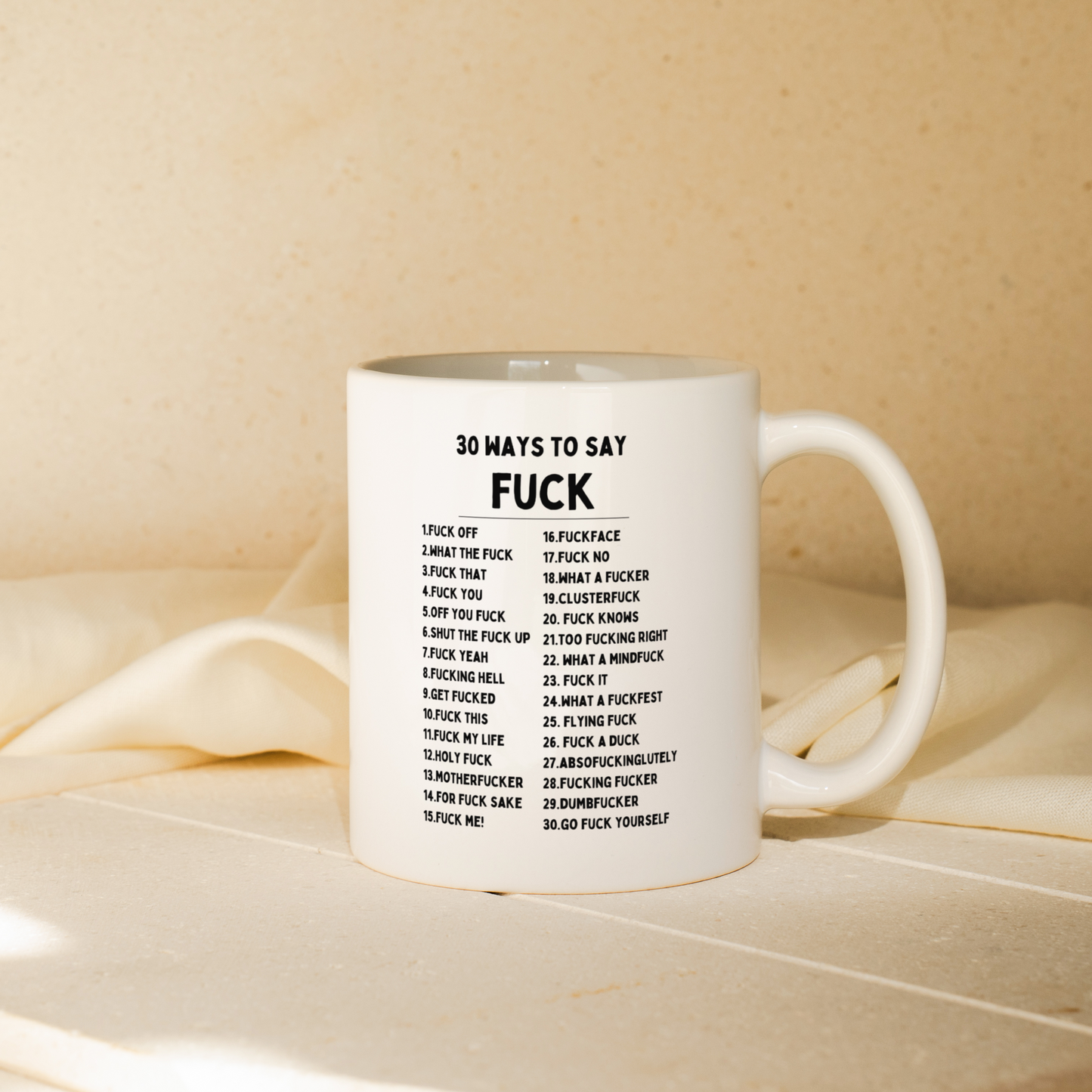 30 Ways To Say Fuck | Mug
