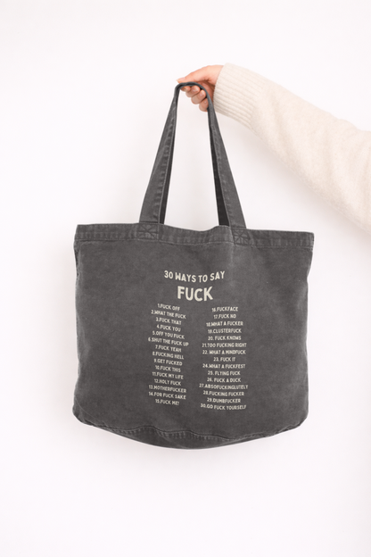 30 Ways To Say Fuck | Tote Bag