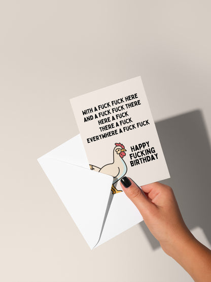 Happy Fucking Birthday | Greeting Card