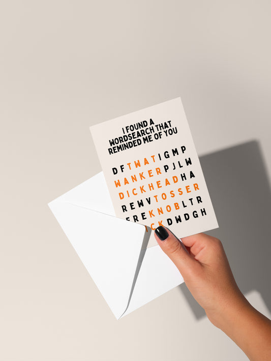 Rude Word Search | Greeting Card