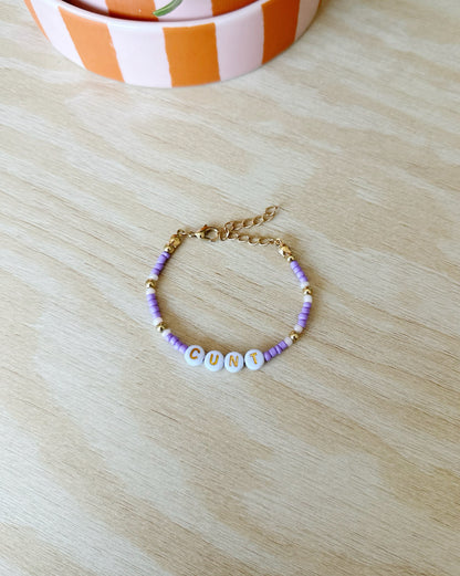 Cunt | Lilac Sorbet | Gold | 'Not So' Friendship Bracelet