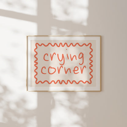 Crying Corner | Coral and Cream | Landscape | Art Print