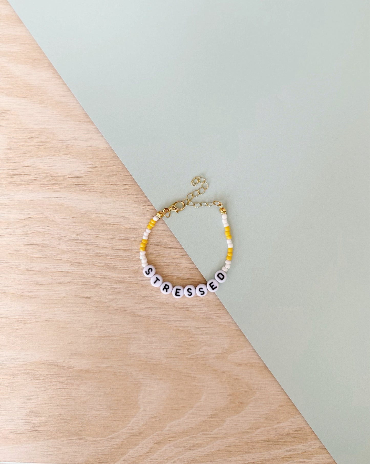 Stressed | Banana Split | Gold | 'Not So' Friendship Bracelet