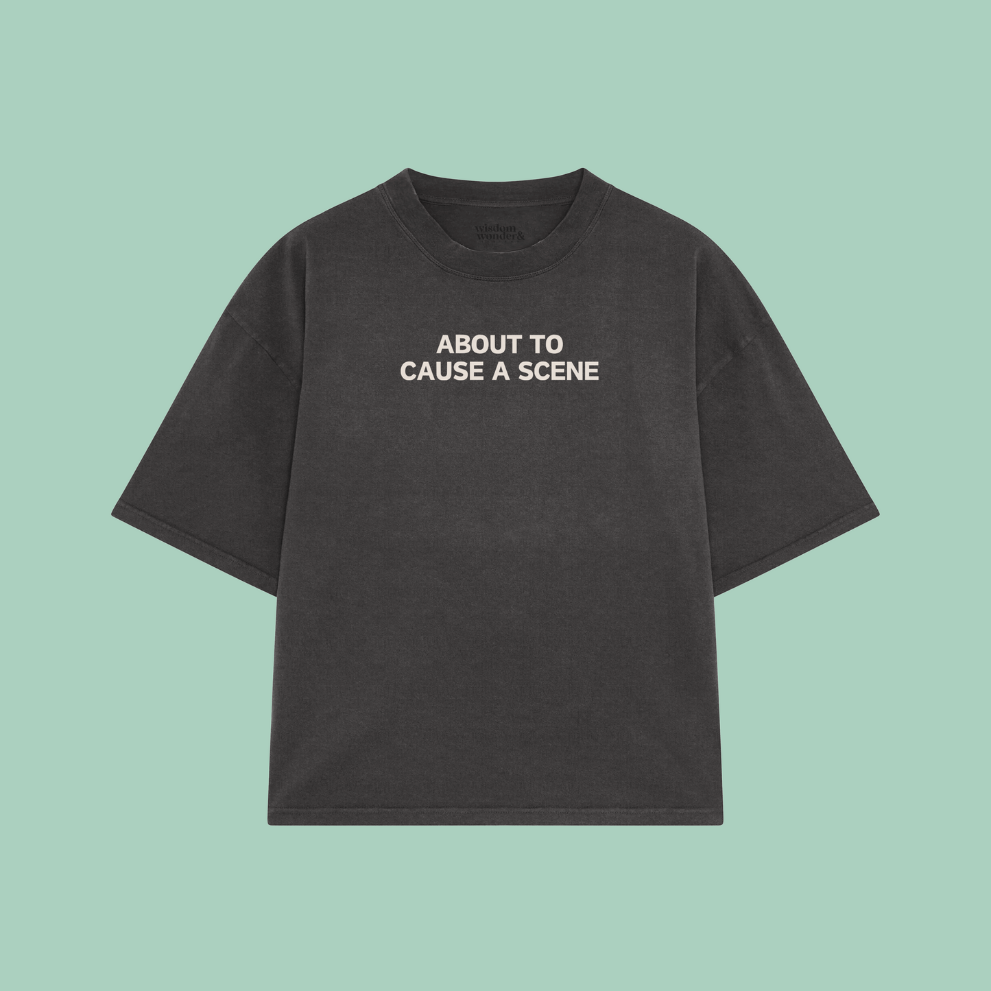 About To Cause A Scene | Boxy T Shirt