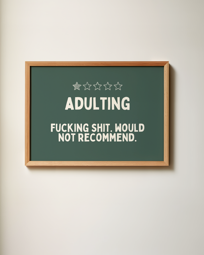 Adulting | Landscape | Art Print
