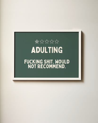 Adulting | Landscape | Art Print