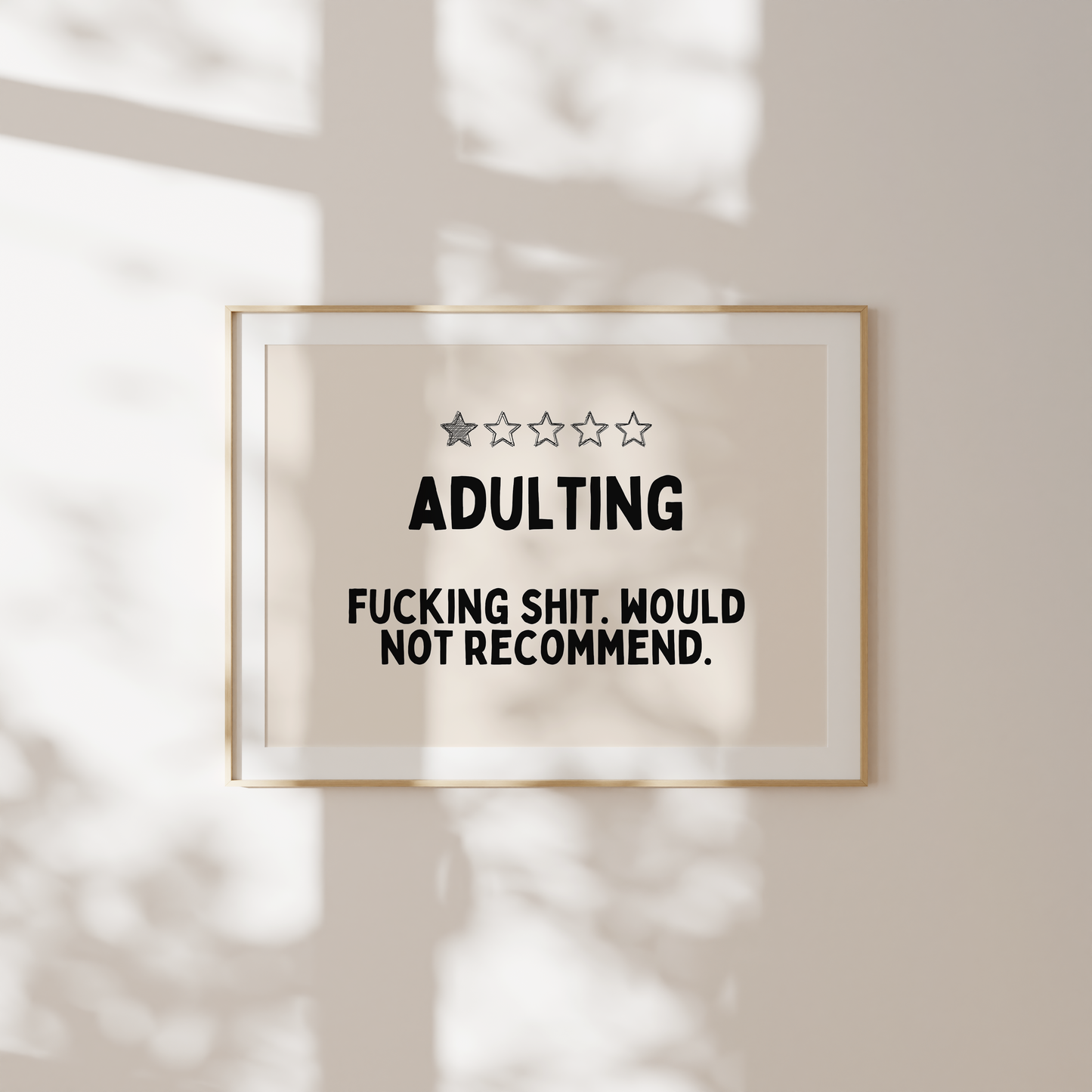 Adulting | Landscape | Art Print