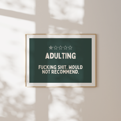 Adulting | Landscape | Art Print