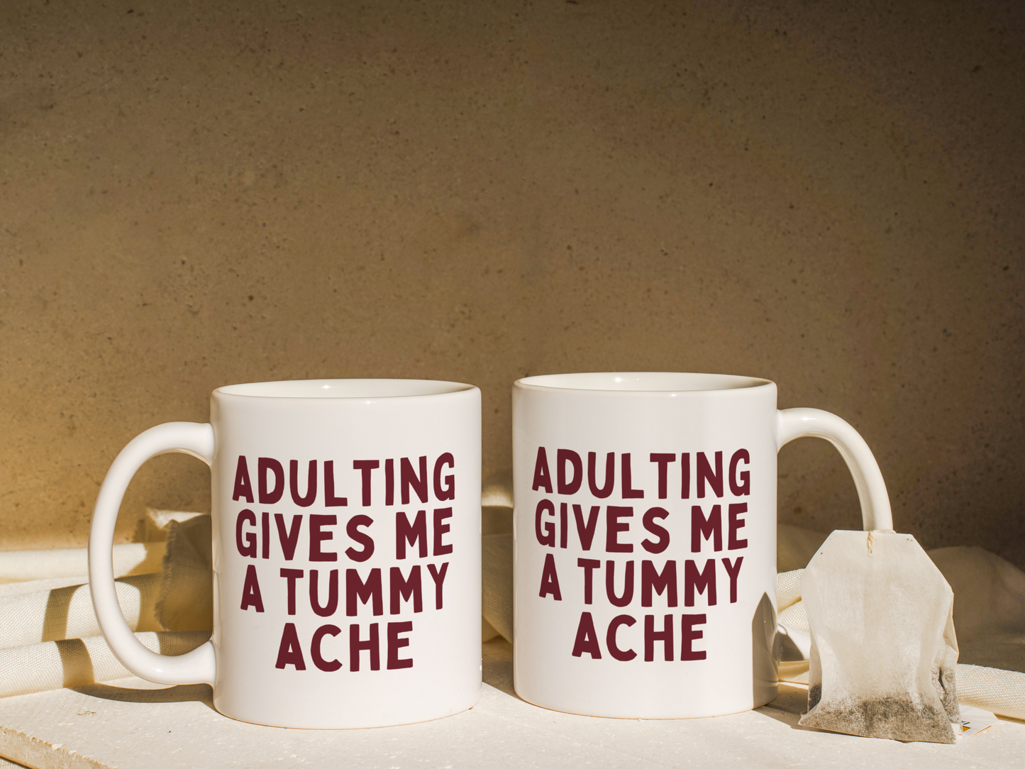 Adulting Gives Me A Tummy Ache | Mug