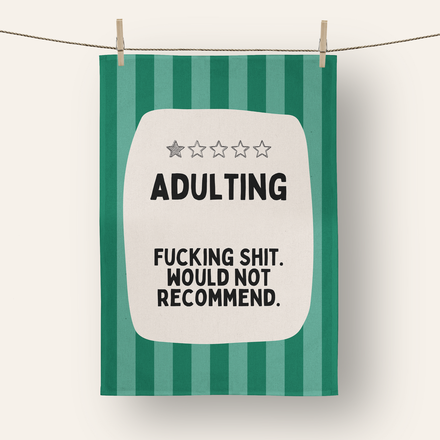 Adulting | Tea Towel