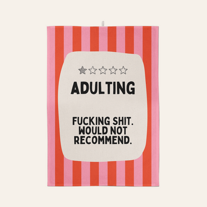 Adulting | Tea Towel
