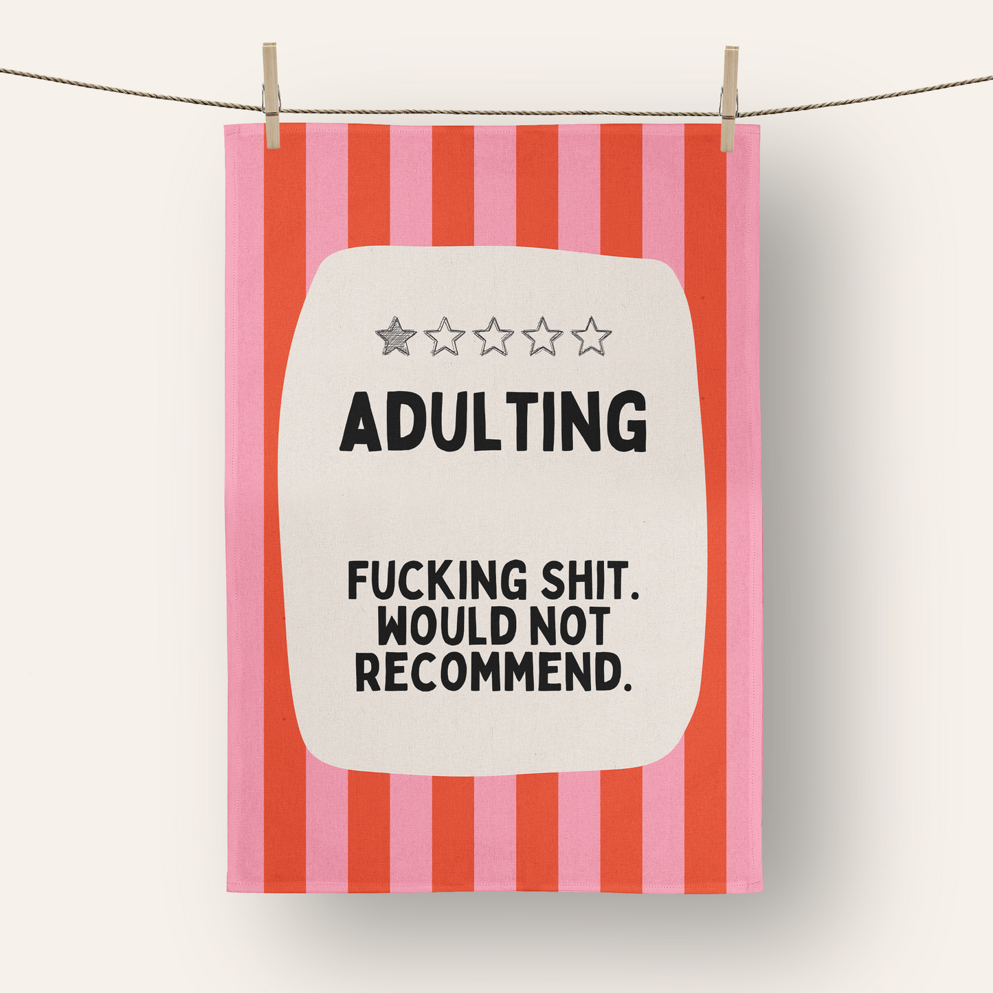 Adulting | Tea Towel