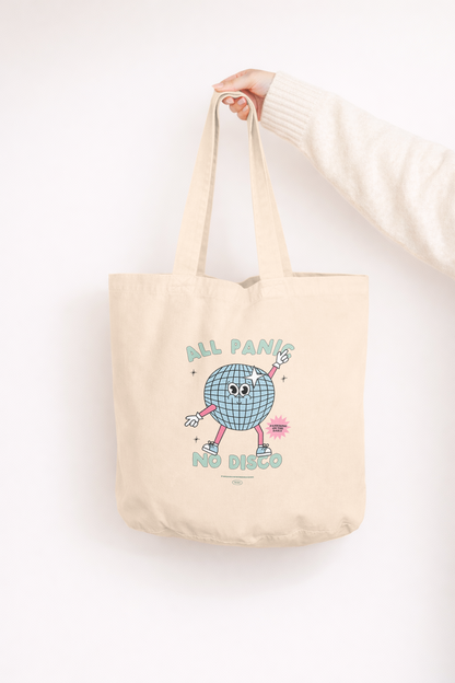 All Panic No Disco | Tote Bag