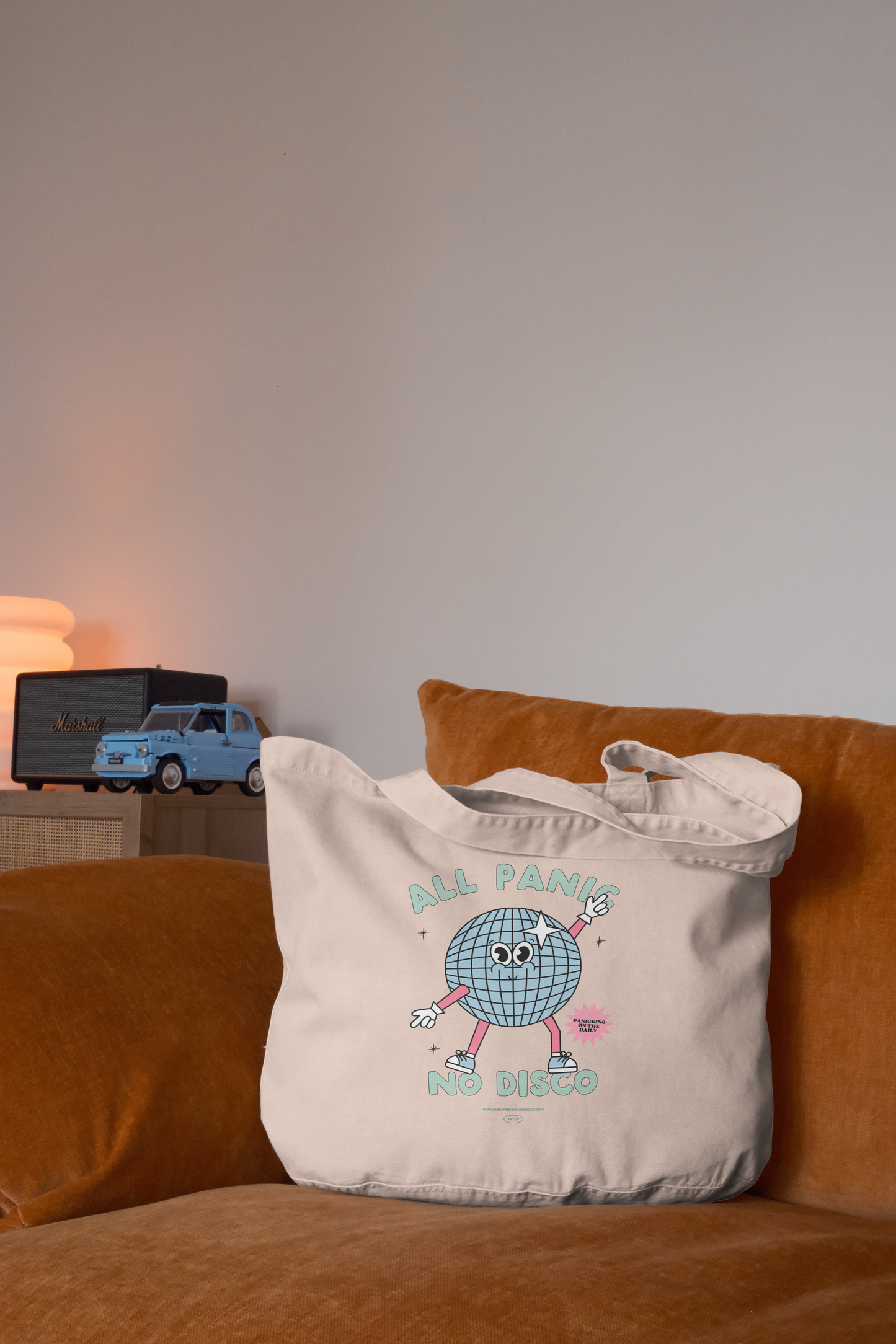 All Panic No Disco | Tote Bag