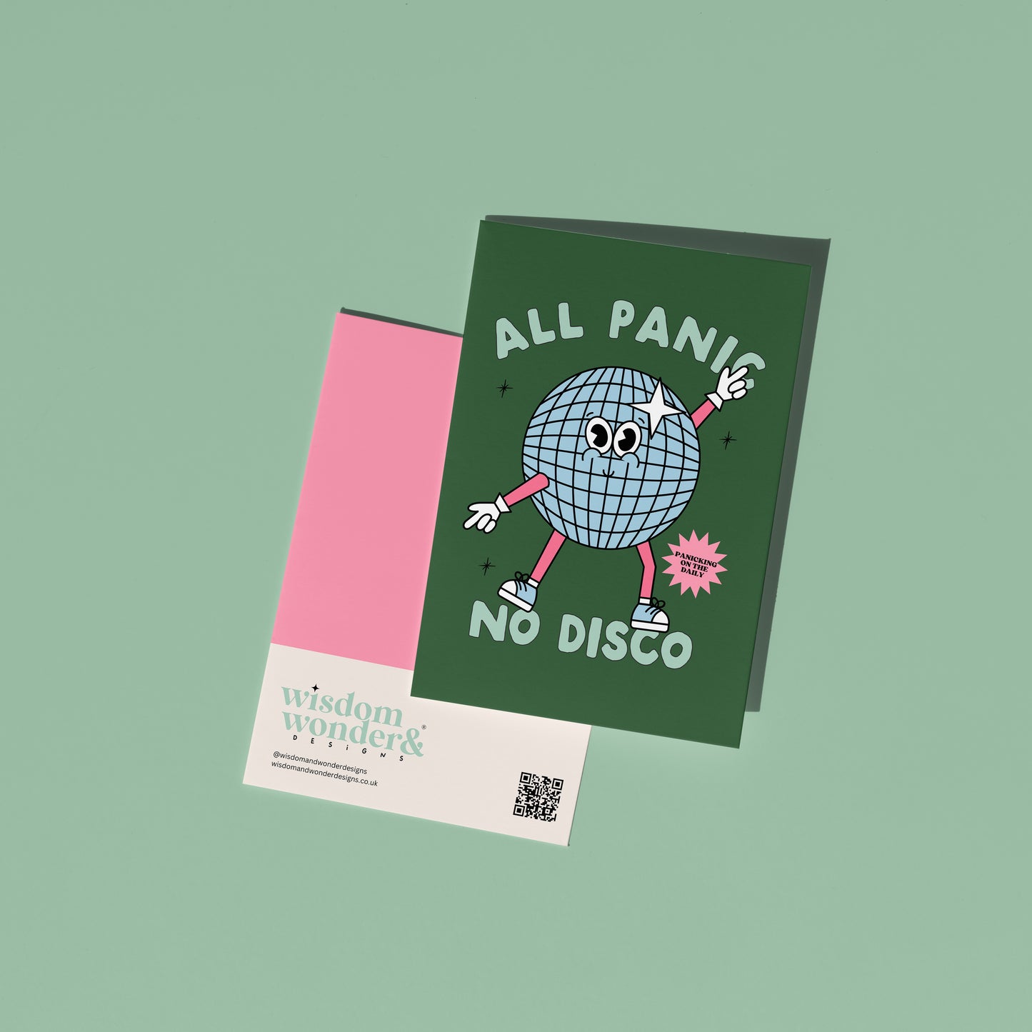 All Panic No Disco | Greeting Card