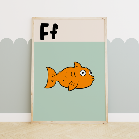 Alphabet F | Art Print