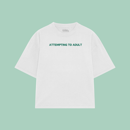 Attempting To Adult | Boxy T Shirt