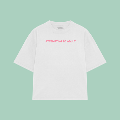 Attempting To Adult | Boxy T Shirt