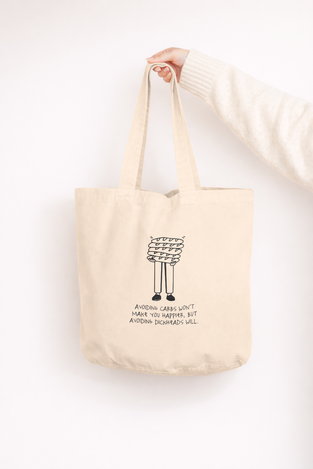 Avoiding Carbs Won't Make You Happier | Tote Bag