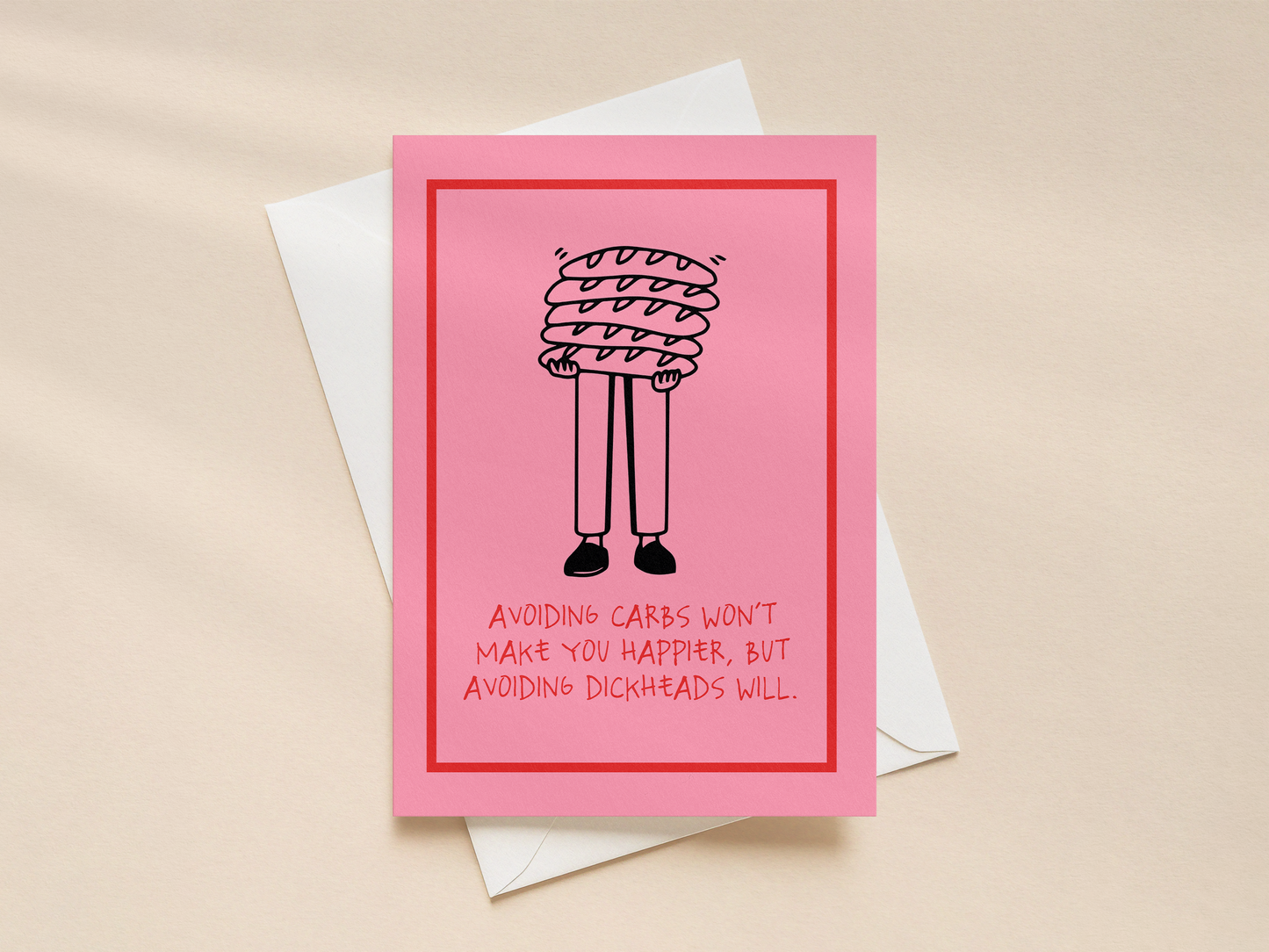 Avoiding Carbs | Greeting Card