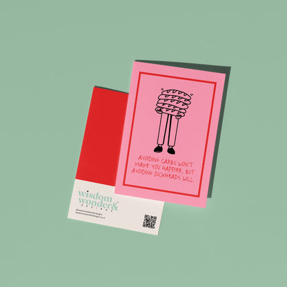 Avoiding Carbs | Greeting Card