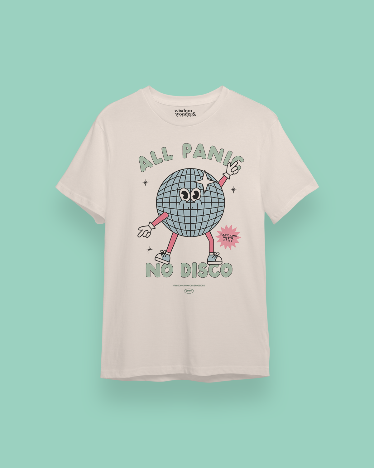 All Panic No Disco | Organic Unisex T Shirt