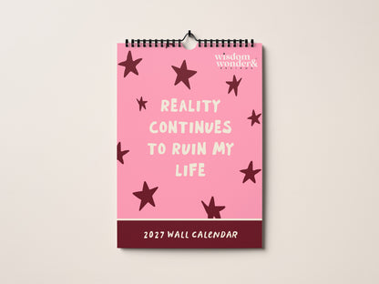2027 Calendar | The Anxious Edition