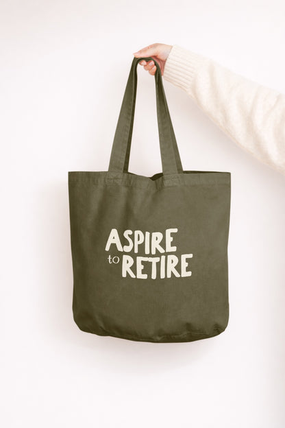 Aspire To Retire | Tote Bag