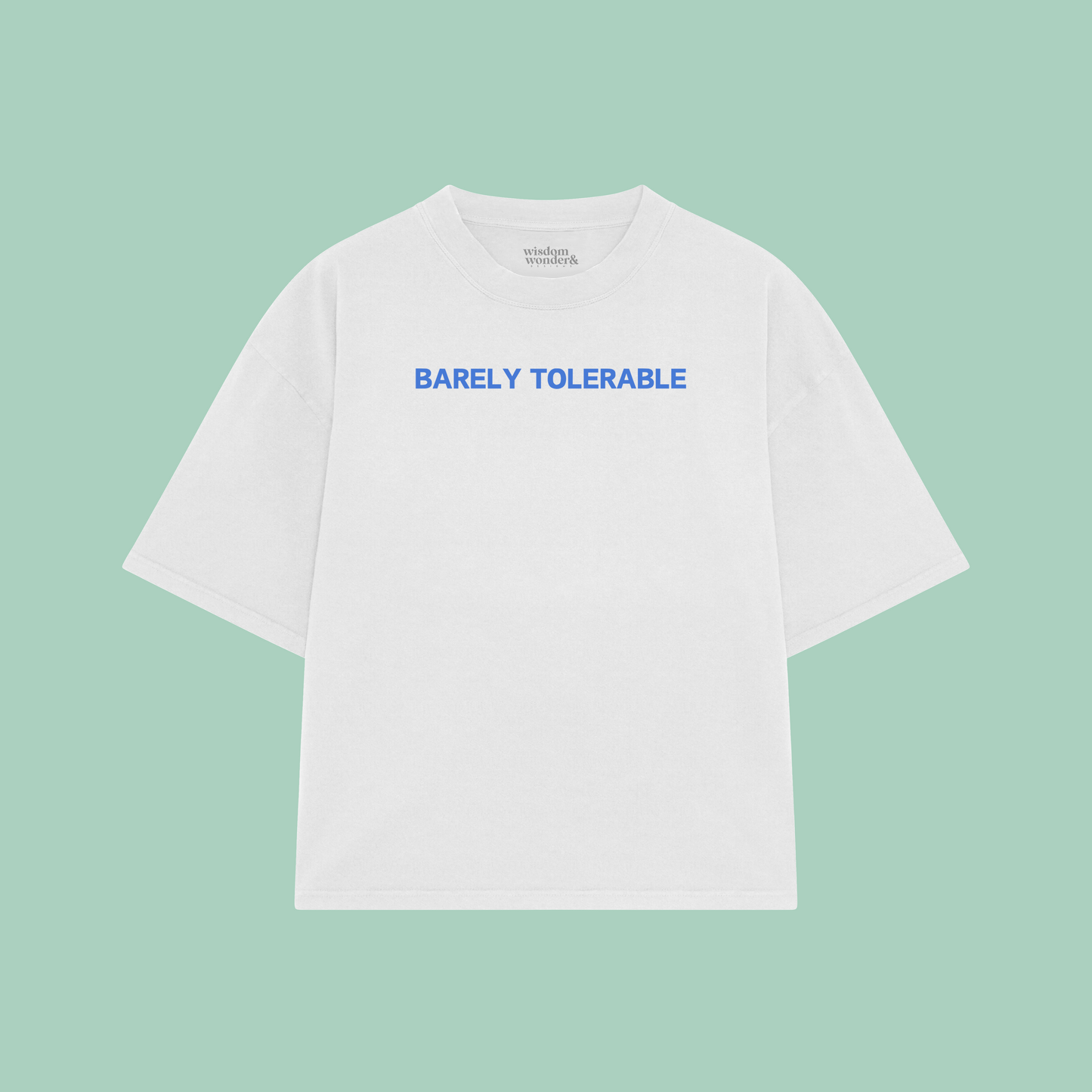 Barely Tolerable | Boxy T Shirt