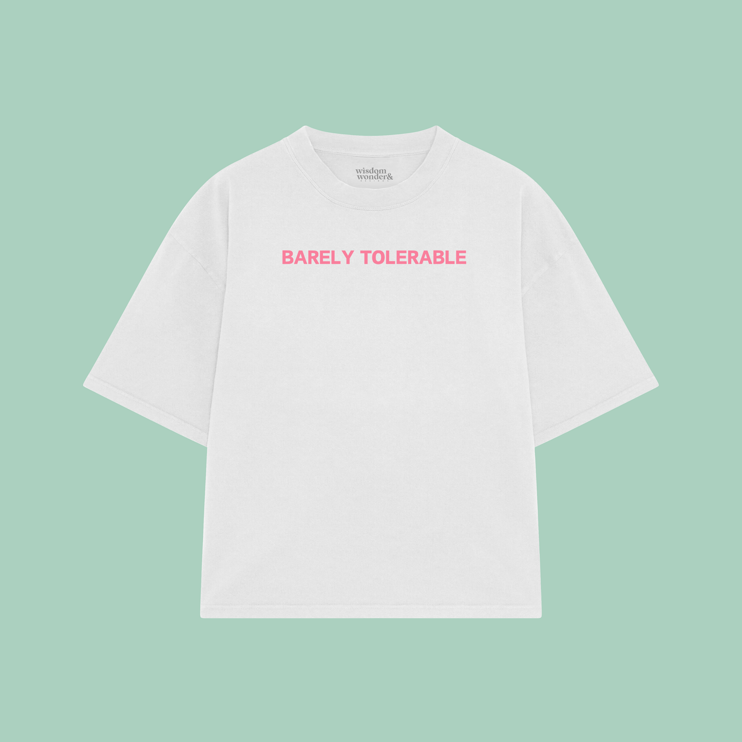 Barely Tolerable | Boxy T Shirt