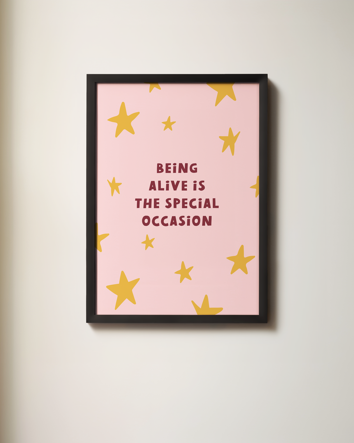 WISDOM & WONDER DESIGNS X MIND | Being Alive Is The Special Occasion | Art Print