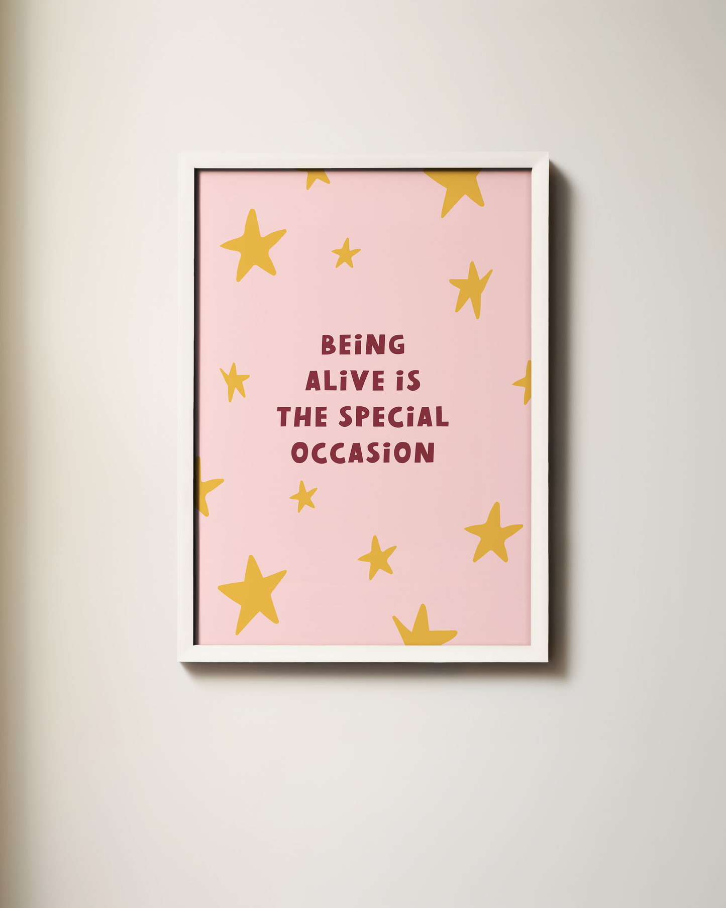 WISDOM & WONDER DESIGNS X MIND | Being Alive Is The Special Occasion | Art Print