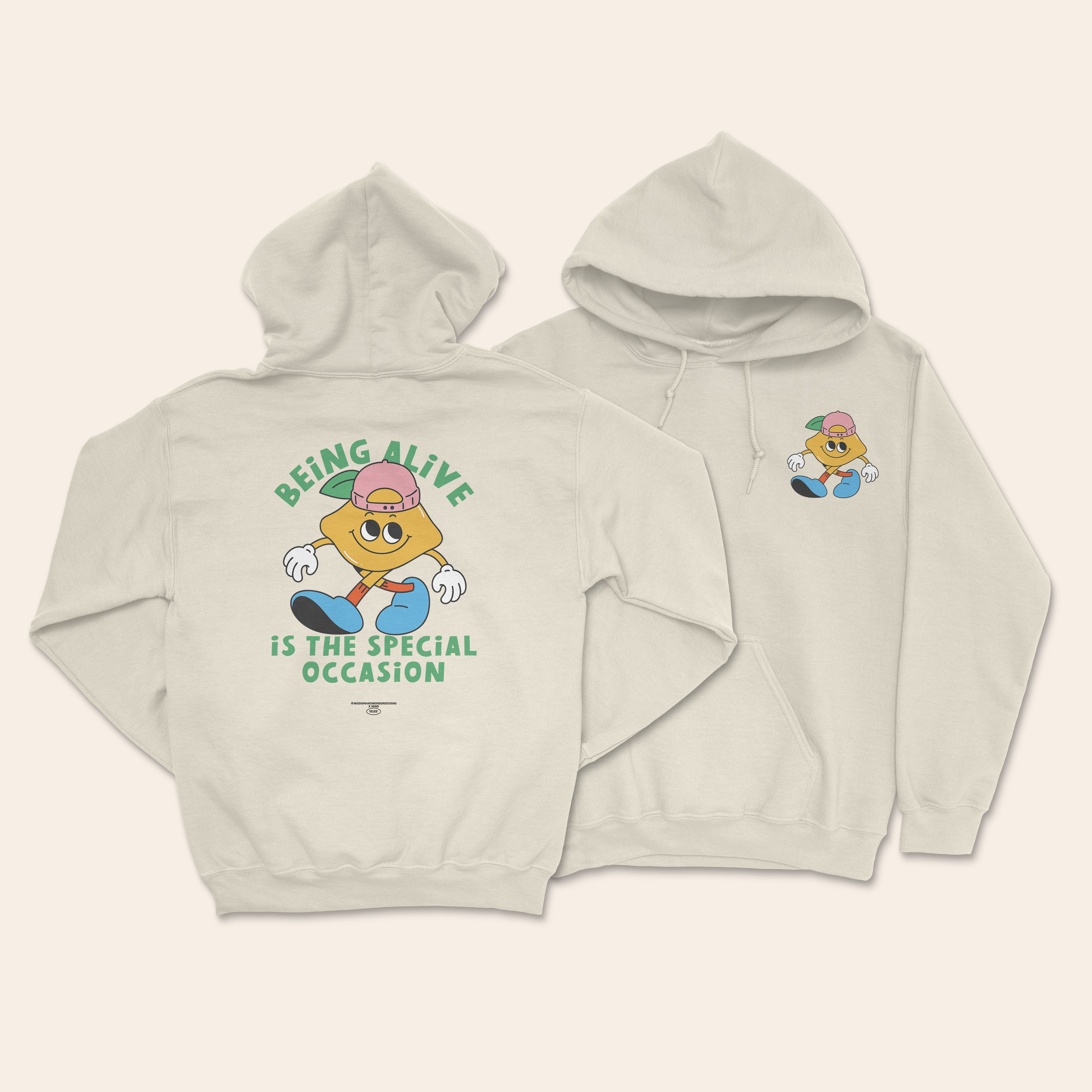 WISDOM & WONDER DESIGNS X MIND | Being Alive Is The Special Occasion | Unisex Hoodie